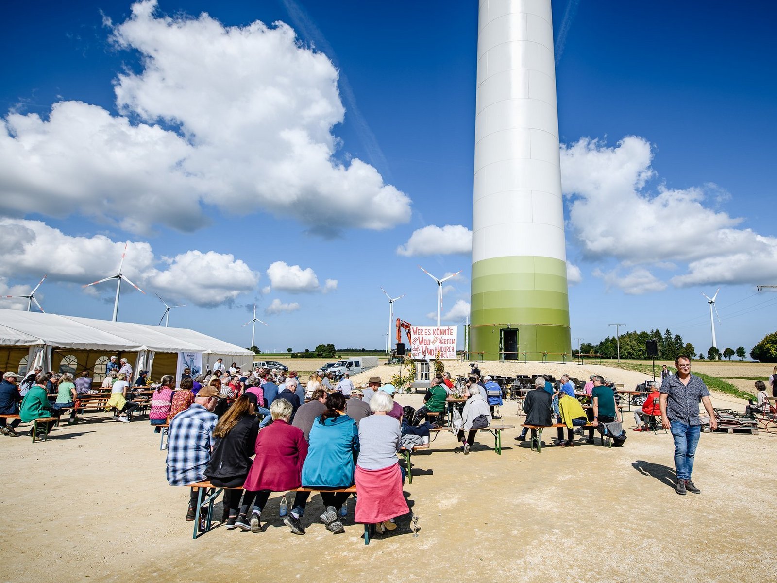 Einweihung des Schenkwinrades bei Gnannenweiler am 18. September 2021, Die Bürgerwindrad für Gemeinwesen und Gesundheit GmbH & Co. KG. © Oliver Vogel
